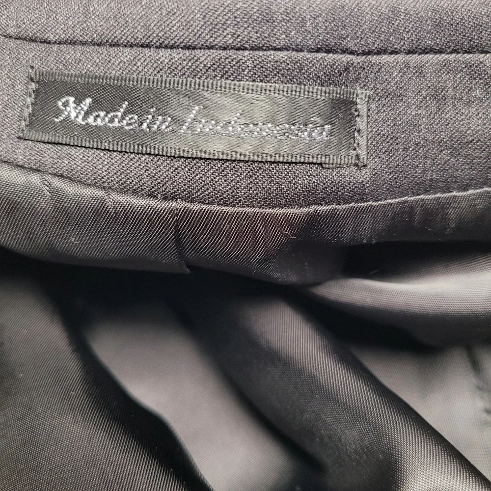 Calvin Klein Blazer Mens 44L Charcoal‎ Grey 100% Wool 2-Button Sport Coat